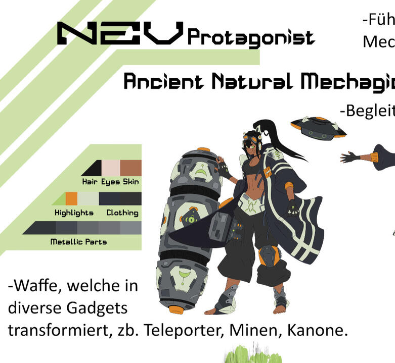 Charactersheet for the Protagonist of a Sci-Fi Story