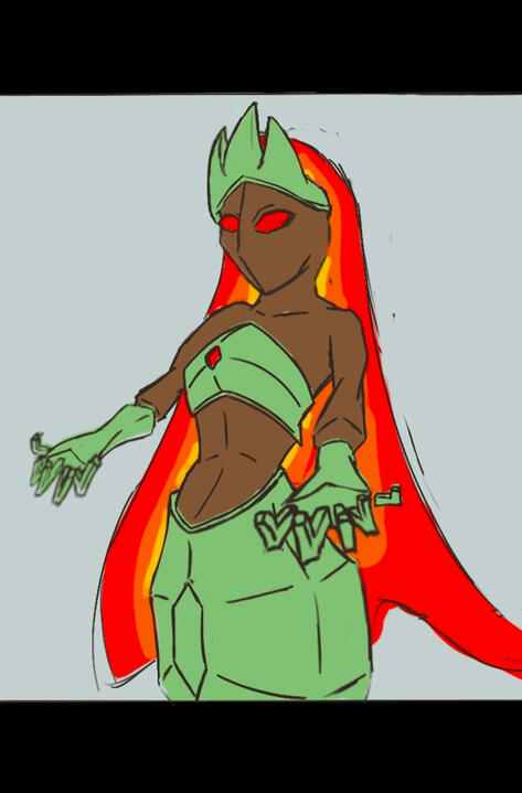 Len, mad Queen of the Lava Civilization
