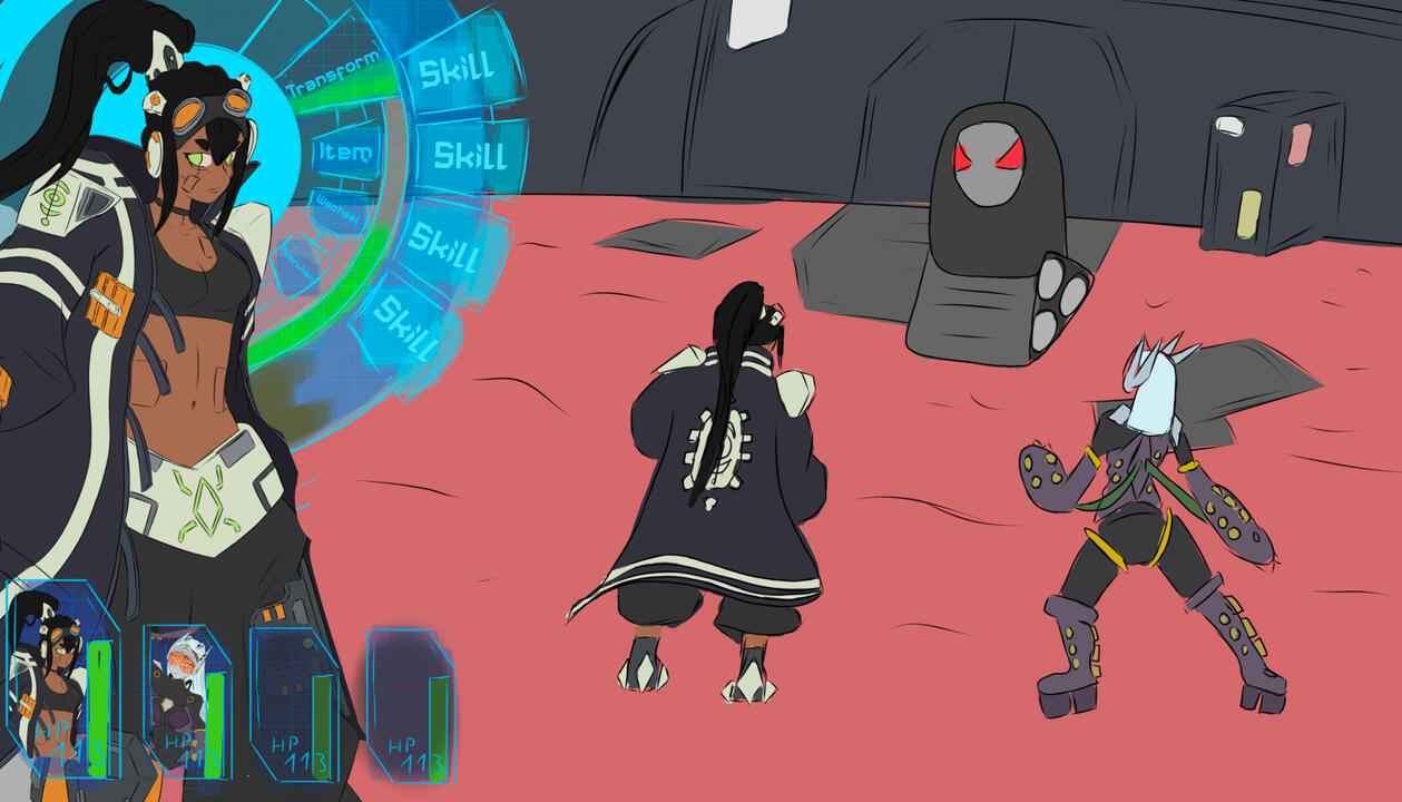 Sci-Fi Turnbased RPG Game